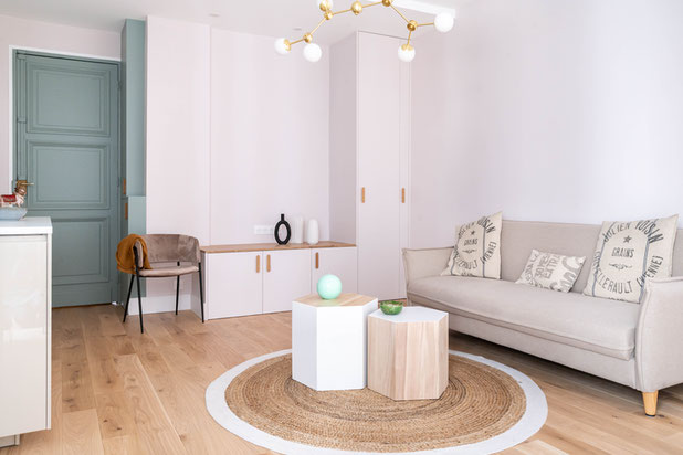 Studio coin salon-renovation-appartement-Paris