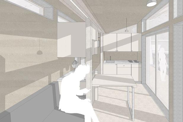 Vue intérieure espace de vie-construction-maison-Aucun