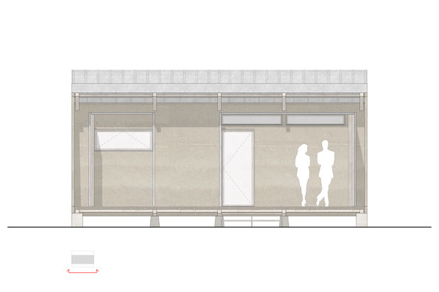 Façade Est-construction-maison-Aucun