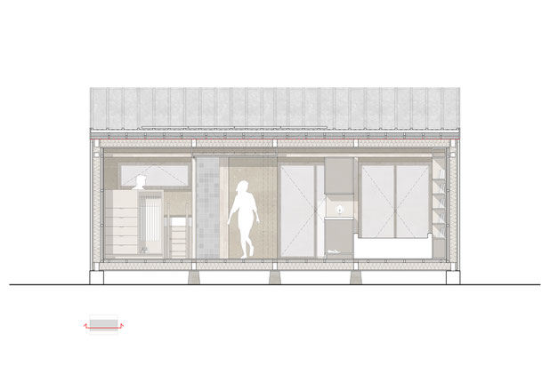 Coupe longitudinale-construction-maison-Aucun