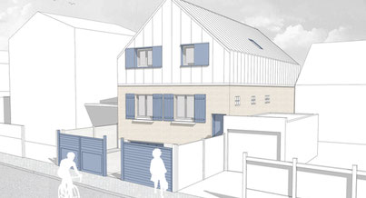 Photo d'un projet de Surélévation Maison à Sartrouville