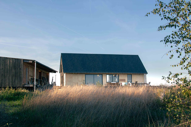 Maison bois paille-construction-maison-Chissay-en-Touraine