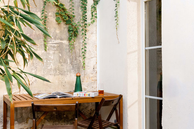 Vue de la terrasse-agrandissement_extension-espaces_exts-Paris