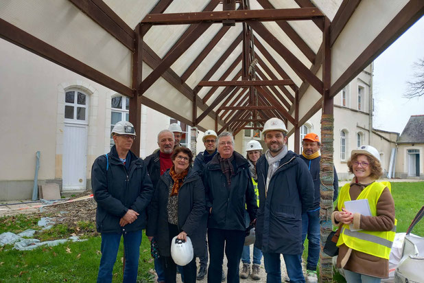 Visite de chantier avec la maitrise d'ouvrage-rehabilitation-logement-Rennes
