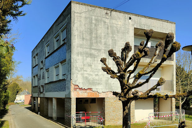 Etat existant - vétuste-renovation-immeuble-Sablé-sur-Sarthe