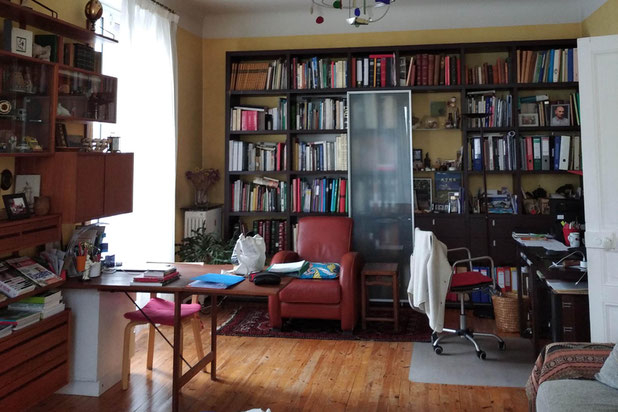 au départ le salon bibliothèque-renovation-maison-Clermont-Ferrand