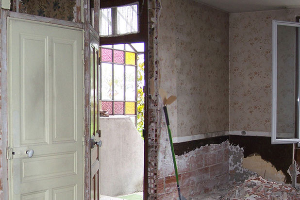 en intérieur, grosse démolition-renovation-maison-Clermont-Ferrand