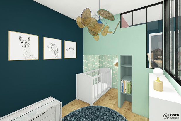 Une chambre de 12m2 pour 2 enfants-amenagement-appartement-Paris