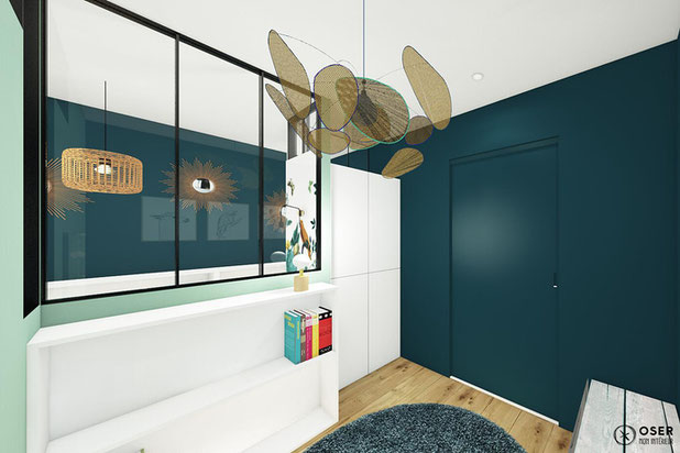 Une chambre de 12m2 pour 2 enfants-amenagement-appartement-Paris