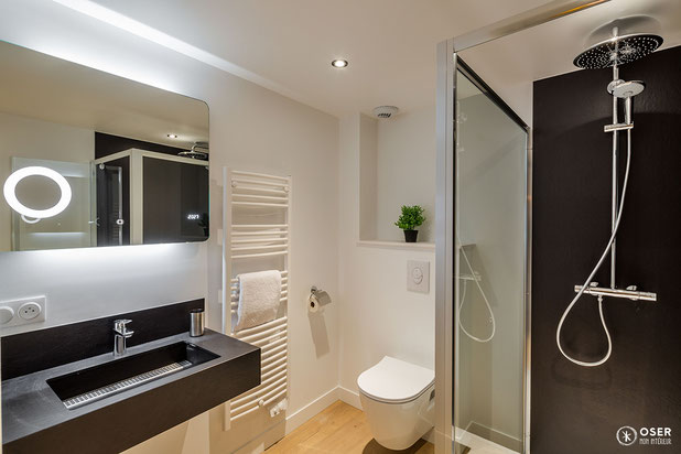 Suite parentale romantique-renovation-appartement-Rennes