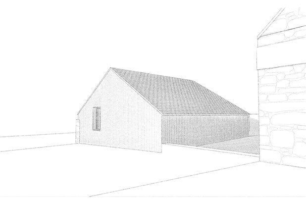 Depuis l'espace public-construction-garage-Saint-Jacut-de-la-Mer