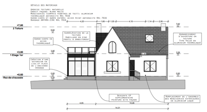 Photo d'un projet de Surélévation Maison à Saint-Jacut-de-la-Mer