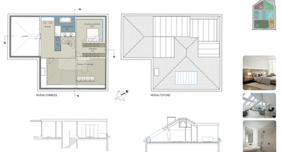 Photo d'un projet de Surélévation Maison à Nantes