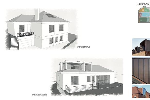 Scénario 1-surelevation-maison-Nantes