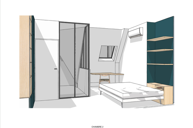 Chambre 2-renovation-appartement-Paris