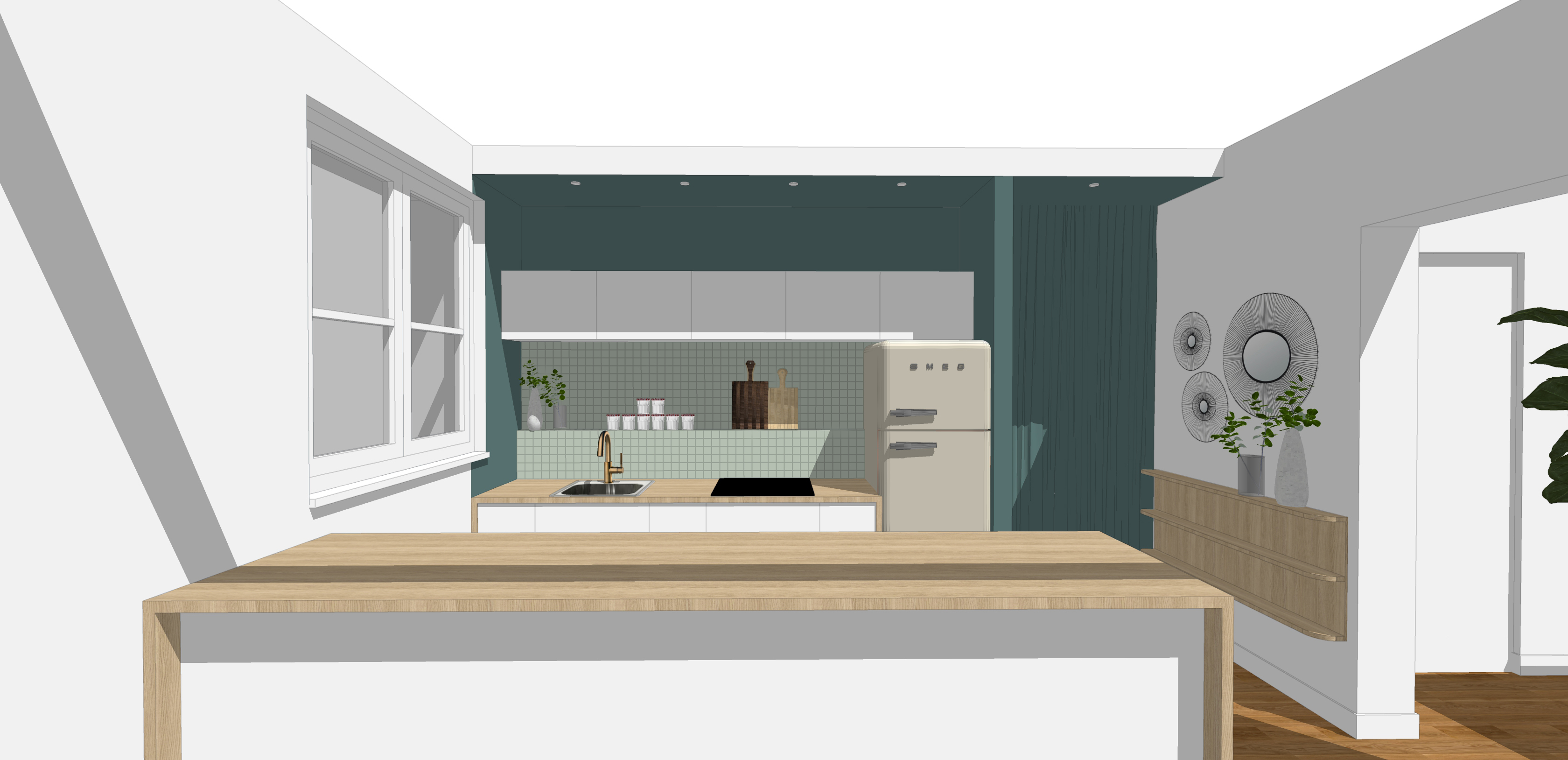 Aménagement d'une pièce de vie – rénovation d'appartement Eure