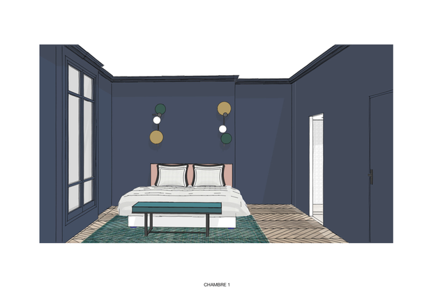 Chambre parentale-renovation-appartement-Paris