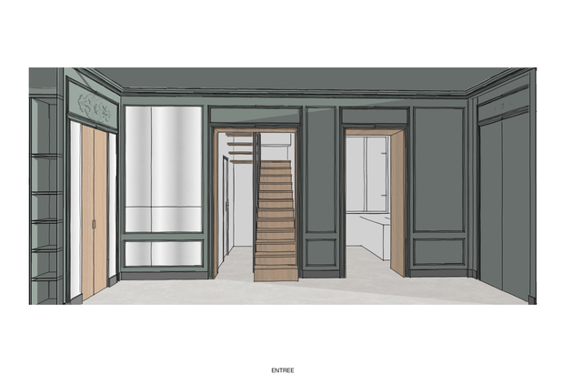 Entrée-renovation-appartement-Paris