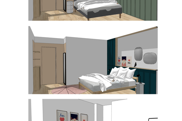 La chambre principale-renovation-appartement-Nantes