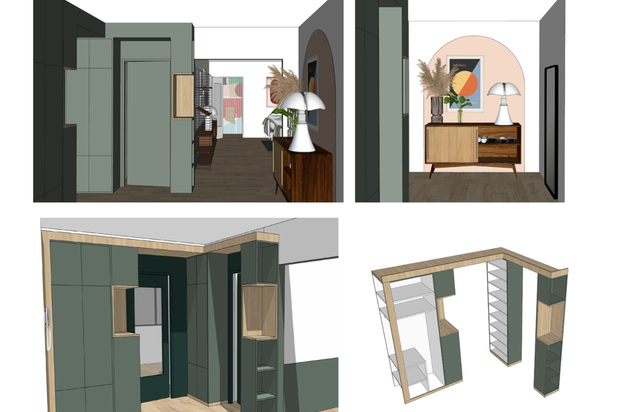 L'entrée-renovation-appartement-Nantes