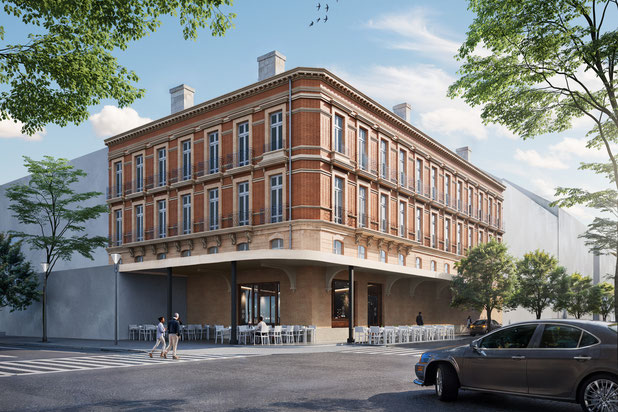 Perspective 1-renovation-cafe_restaurant-Toulouse