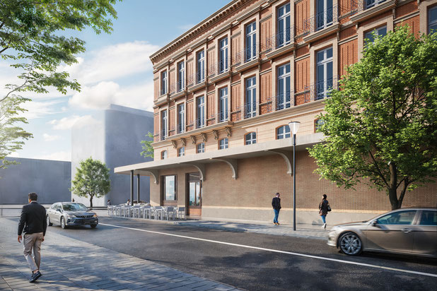 Perspective 3-renovation-cafe_restaurant-Toulouse