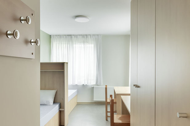 Vue intérieure d'une chambre-construction-logement-Agen
