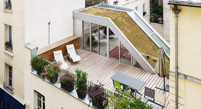 Photo d'un projet de Surélévation Immeuble à Paris
