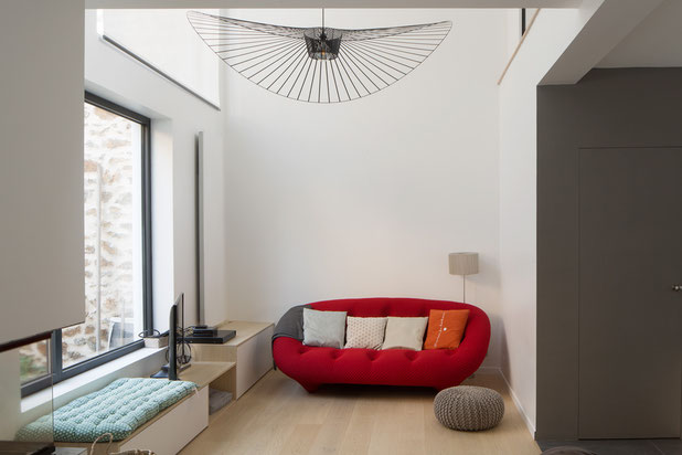 Salon-surelevation-maison-Boulogne-Billancourt
