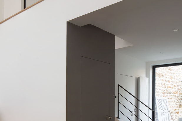 Vue escalier-surelevation-maison-Boulogne-Billancourt