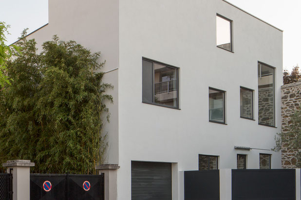 Vue sur rue-surelevation-maison-Boulogne-Billancourt