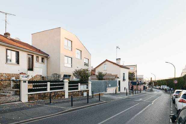 Vue sur rue-construction-maison-Villejuif