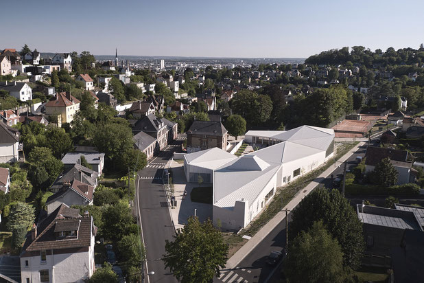 Vue aérienne Nord-construction-equipement-Mont-Saint-Aignan