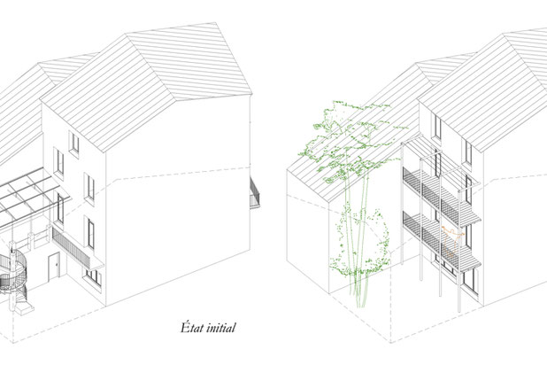 Transformation de la cour Sud-rehabilitation-immeuble-Villeneuve-lès-Béziers