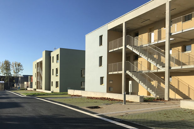 Les coursives en coeur d’îlot-construction-logement-Colombelles