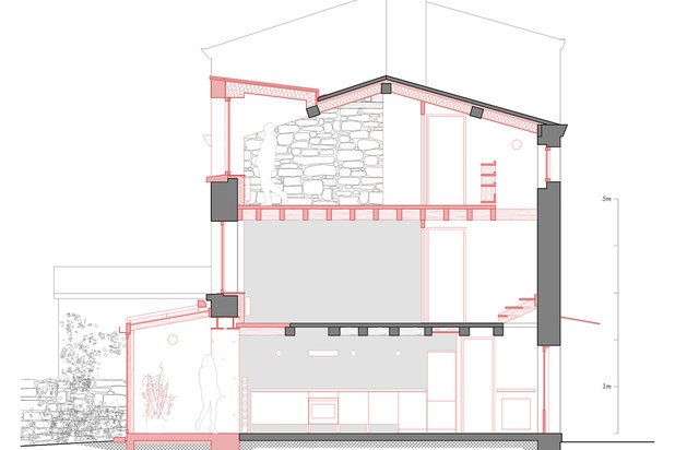 Coupe-agrandissement_extension-logement-Rezé