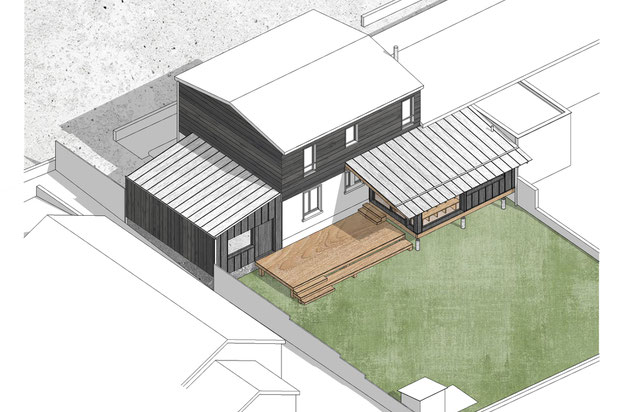Axonométrie-agrandissement_extension-maison-Nantes