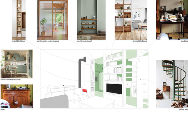 Vue du salon-rehabilitation-logement-Vaires-sur-Marne