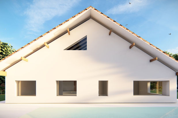 maison en bois a besalu-construction-maison-Besalú