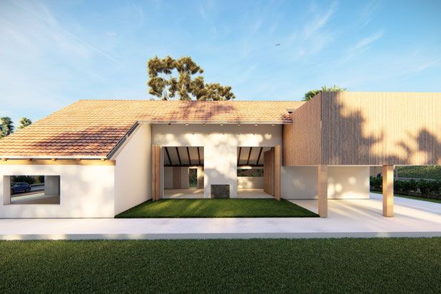 maison en bois a besalu-construction-maison-Besalú