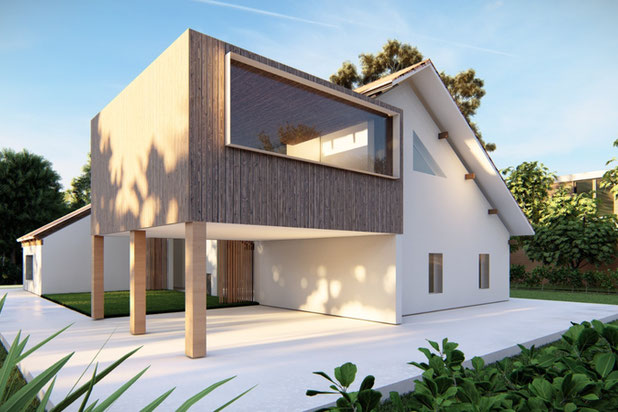 maison en bois a besalu-construction-maison-Besalú