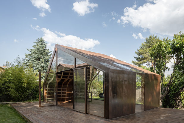 cabane de luxe en bois-construction-bureaux-Madrid