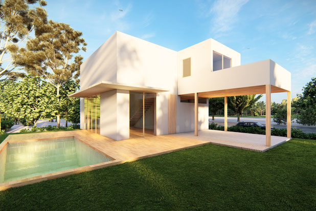 maison blanche de plage-construction-maison-Chilches