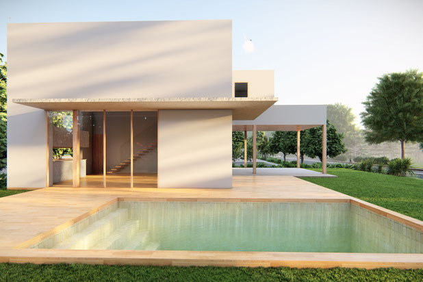 maison blanche de plage-construction-maison-Chilches