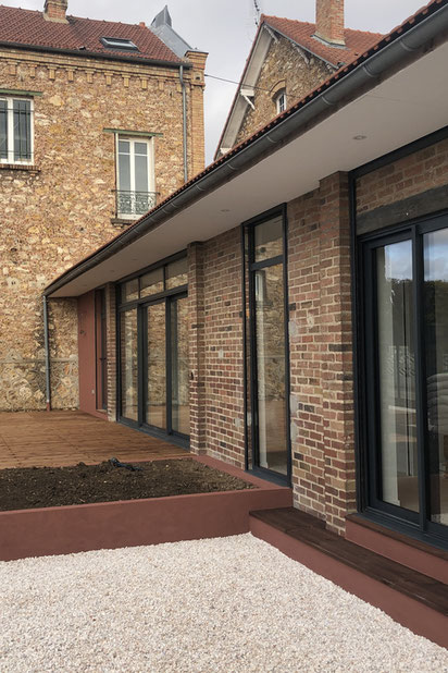 Grange réhabilitée-rehabilitation-maison-Cormeilles-en-Parisis