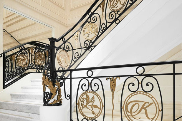 Garde-corps escalier principal-rehabilitation-bureaux-Paris