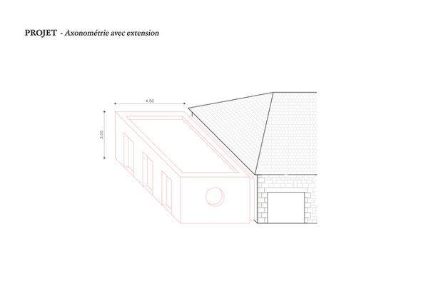 Villa SDO - Axonométrie-agrandissement_extension-maison-Fréhel