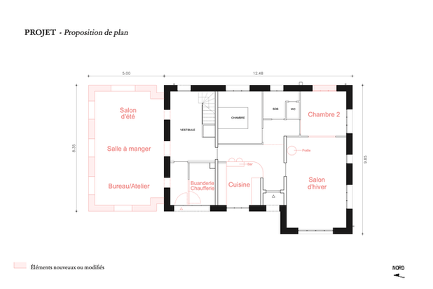 Villa SDO - Plan projet-agrandissement_extension-maison-Fréhel