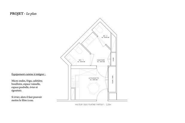 Bureau H - Plan projet-amenagement-bureaux-Lyon