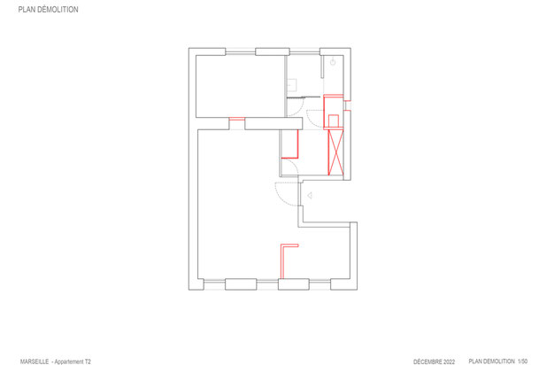 Appartement C - Plan démolition-renovation-appartement-Marseille
